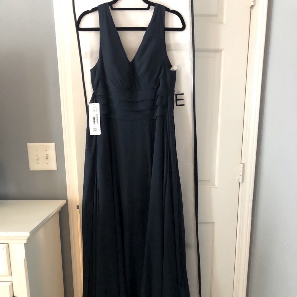 Azazie Bianca Dress in Dark Navy - Size A10